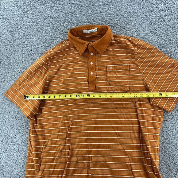 Criquet Orange Striped Polo Shirt - Picture 5 of 6